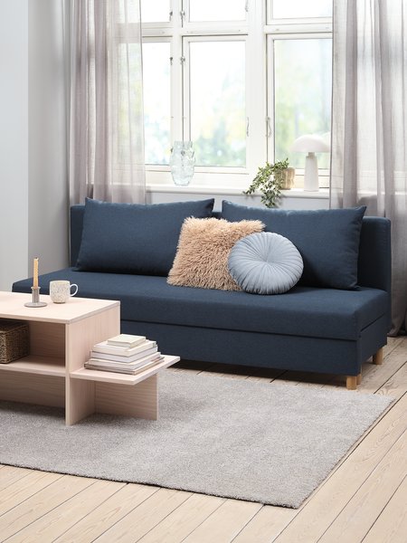 Schlafsofa NORSMINDE Stoff blau