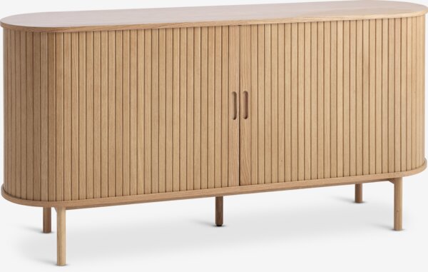 Sideboard LYNGVIG 160 cm 2 tambour doors natural oak