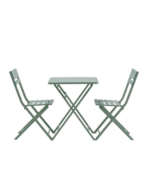 Bistro set ABORG W60xL60 green