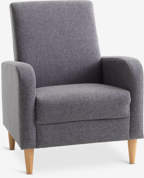 Fauteuil GEDVED grijze stof