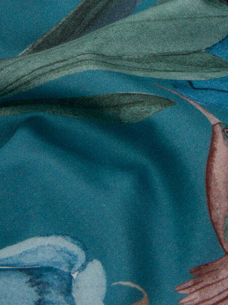Completo copripiumino Raso BERTHA 240x220 cm blu