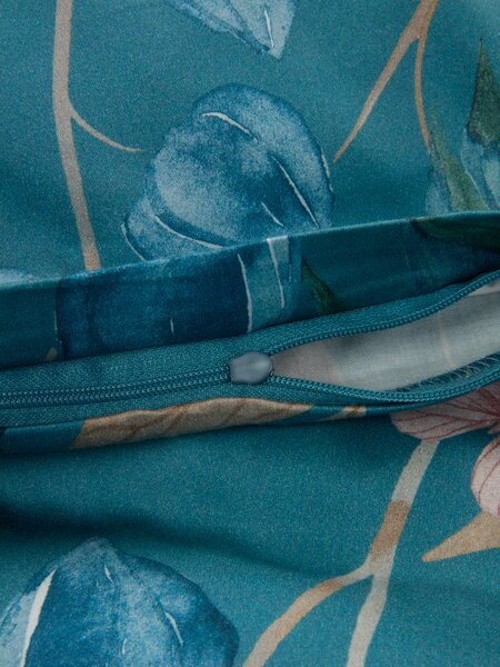 Completo copripiumino Raso BERTHA 240x220 cm blu