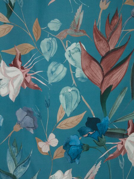 Completo copripiumino Raso BERTHA 240x220 cm blu