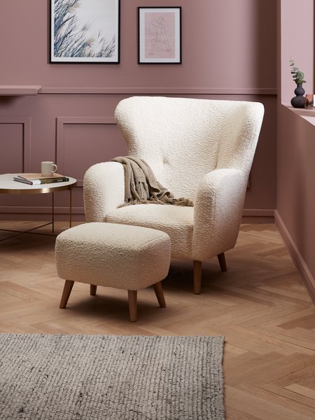Armchair VILDSUND off-white fabric