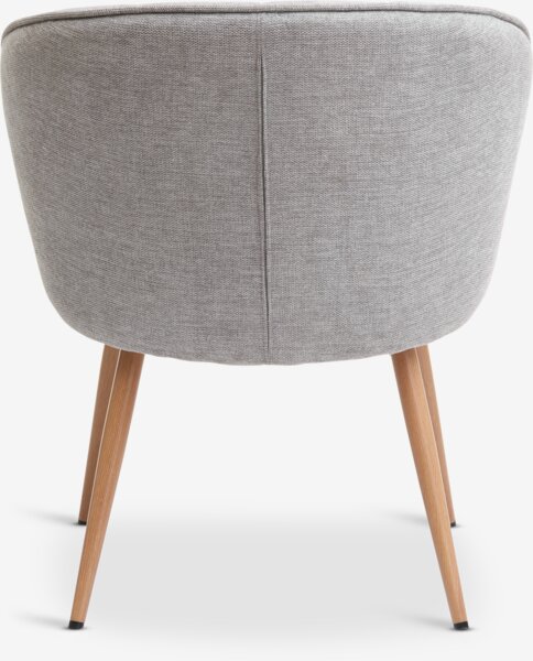 Armchair HOLMDRUP grey/oak