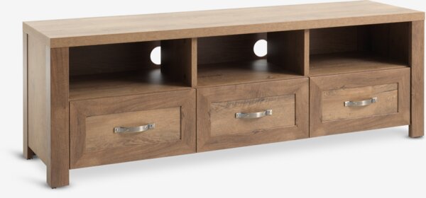 TV bench JUNGEN 3 drawers wild oak colour