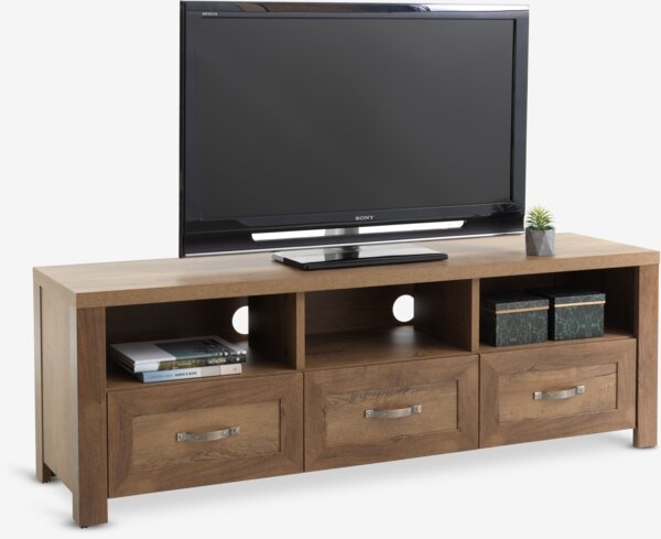 Mueble TV JUNGEN 3 cajones color roble salvaje