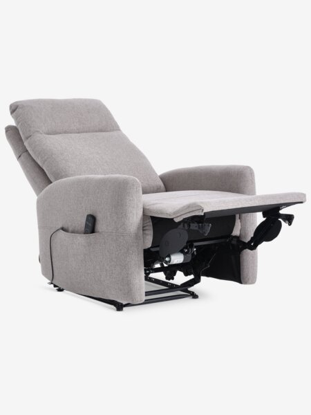 Massage chair VONSILD light grey fabric