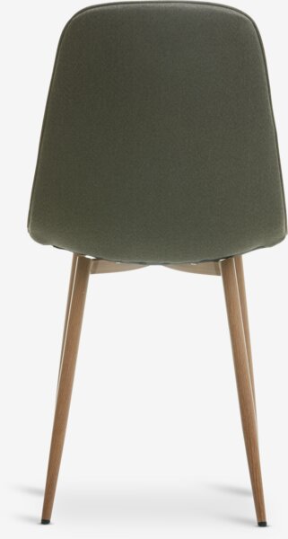 Dining chair BISTRUP olive/oak