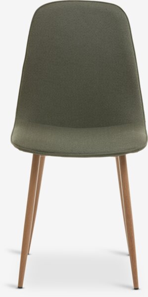 Dining chair BISTRUP olive/oak