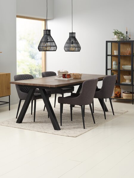Mesa de comedor SANDBY 100x210 roble oscuro
