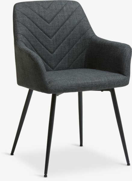 Dining chair PURHUS grey/black