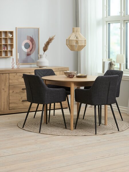 Dining chair PURHUS grey/black