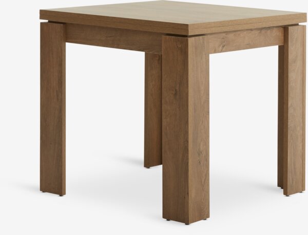 Table VEDDE 80x80/160 chêne sauvage