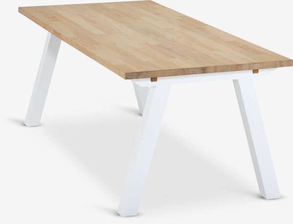 Table SKAGEN 90x200 chêne/blanc