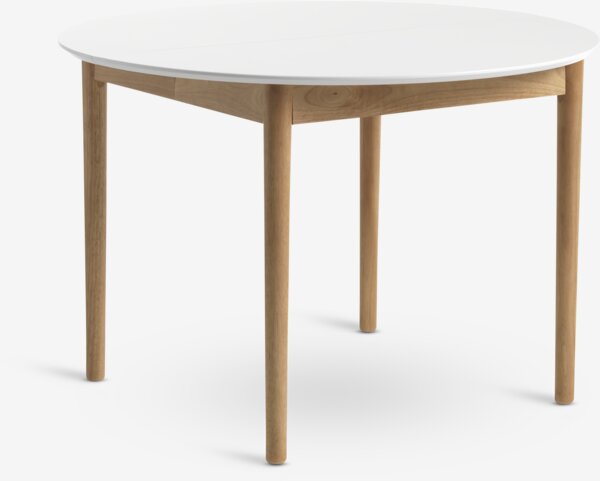 Dining table MARSTRAND D110/110x200 white/natural