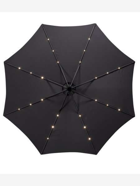 Marktparasol ASKIM Ø300 LED grijs