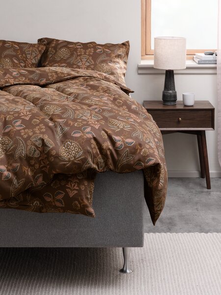 Sateen Duvet cover set MIMMI Double dark sand