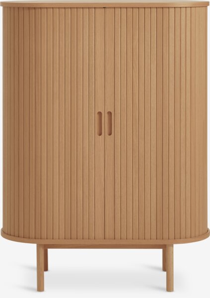 Armoire LYNGVIG 90 cm 2 portes tambours chêne naturel