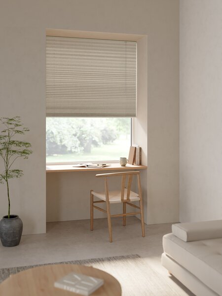 Plisségardin SLOTSHOLMEN 110x130cm sand