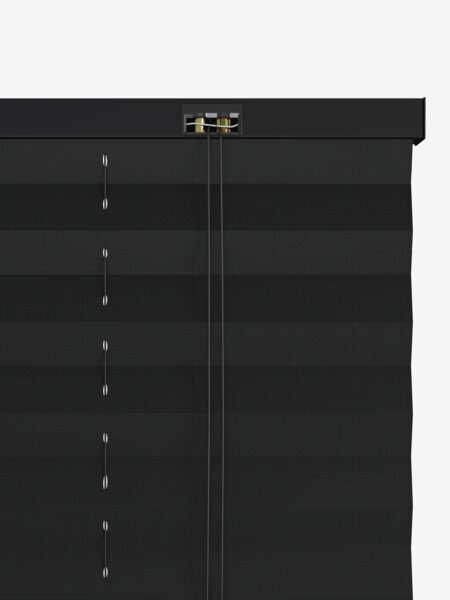 Plisségardin SLOTSHOLMEN 100x130cm svart