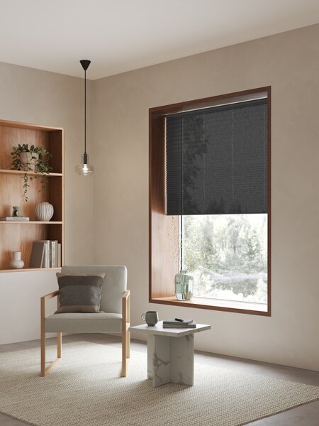 Plisségardin ENDELAVE 110x160cm grå trådløs