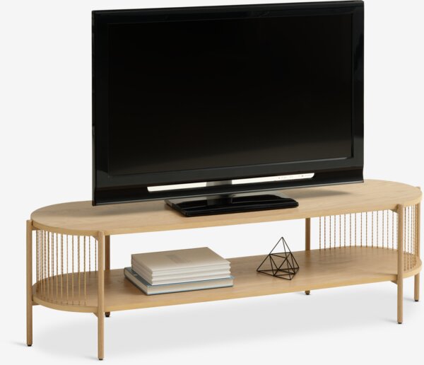 Mobile TV SNESLEV 1 ripiano color rovere