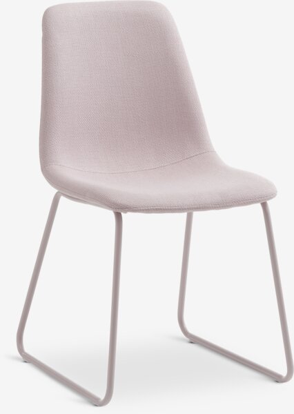 Silla de comedor SEJLSTRUP tela rosa claro