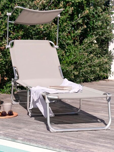 Sun lounger TORSBAKKE W57xL193 sand