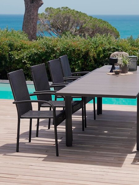 Stacking chair GUDHJEM black