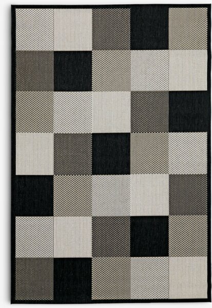 Tapis RIPS 130x193 noir/beige