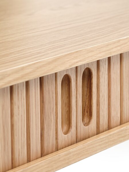 Consolle LYNGVIG 50x110 2 ante a tamburo rovere naturale