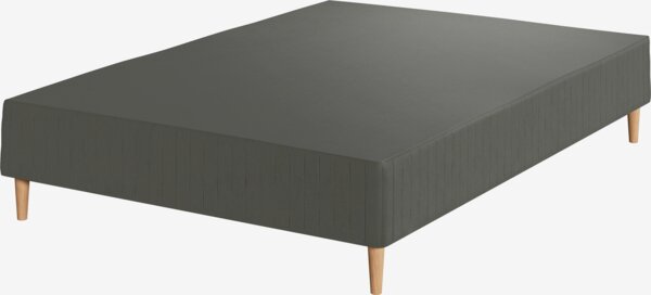 Resårbotten 140x200cm FJELNA svart-06 fast