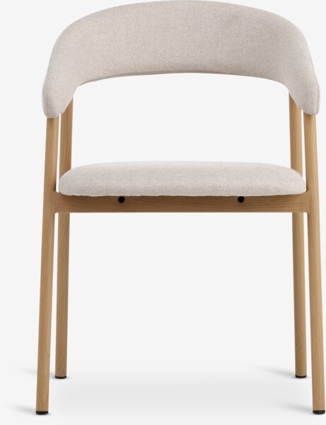 Matstol EJSING beige tyg/ekfärgad