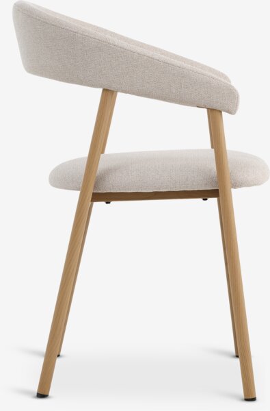 Matstol EJSING beige tyg/ekfärgad