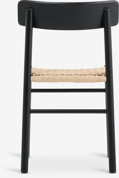 Dining chair ISLEV black/natural