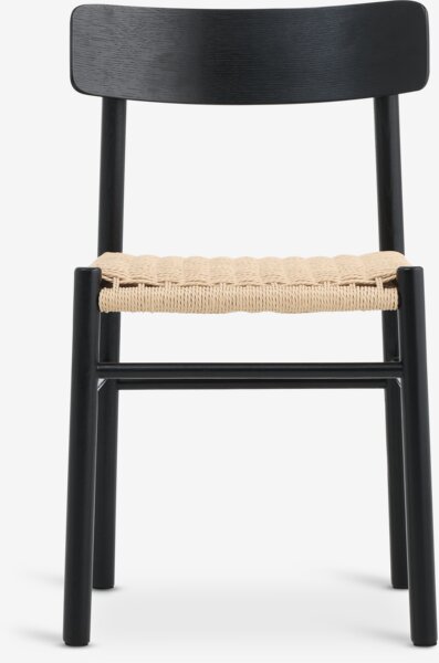 Dining chair ISLEV black/natural