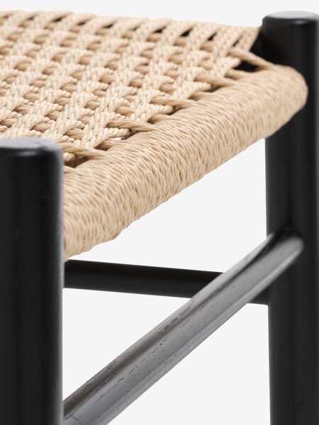 Dining chair ISLEV black/natural