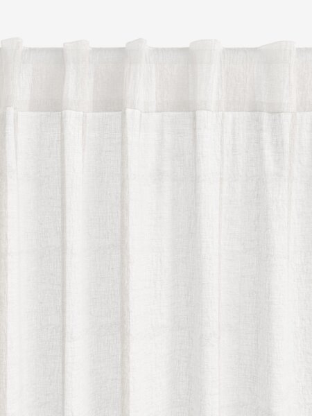 Curtain UNNEN 1x140x300 linen-look white