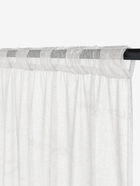 Curtain UNNEN 1x140x300 linen-look white