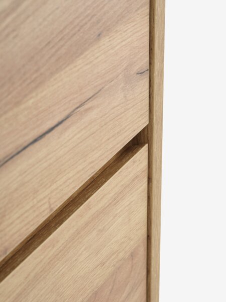 Scarpiera LIMFJORDEN 3 scomparti color rovere naturale