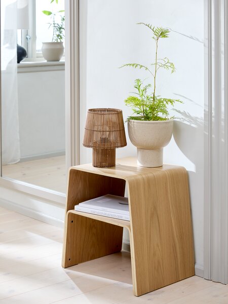 Stool VANDEL stackable natural oak
