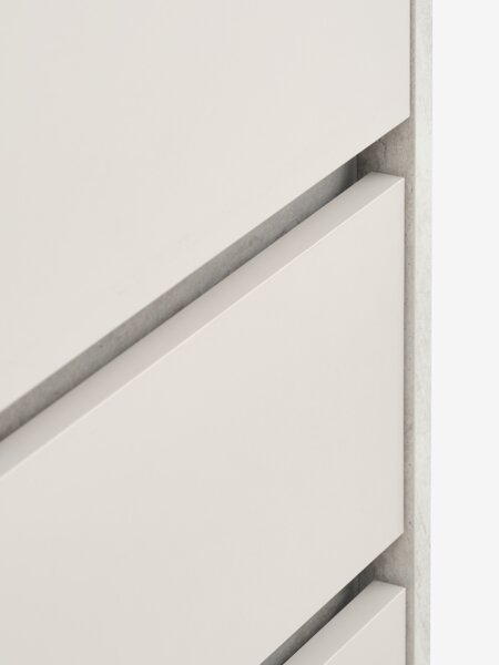 Wardrobe BILLUND 80x193 2 doors 2 draw travertine/beige
