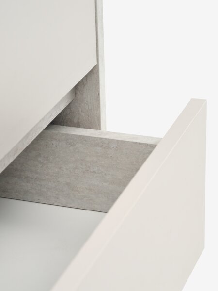 Wardrobe BILLUND 80x193 2 doors 2 draw travertine/beige