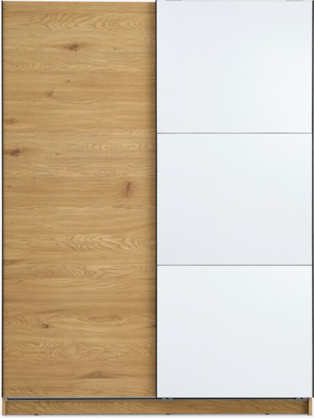 Wardrobe RABERG 150x200 w/mirror warm oak colour