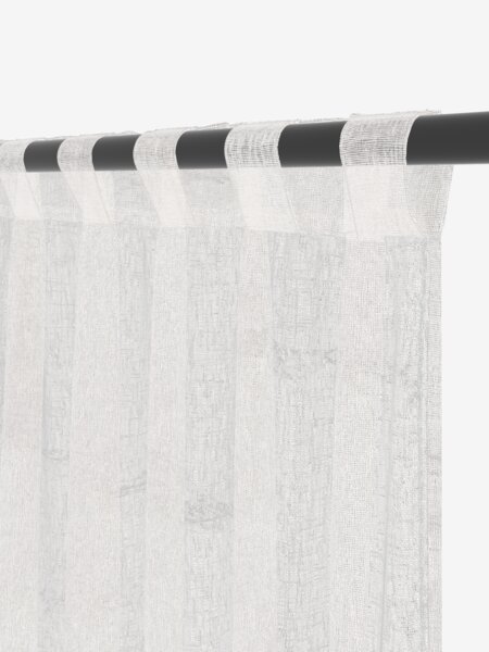 Curtain UNNEN 1x140x300 linen-look white