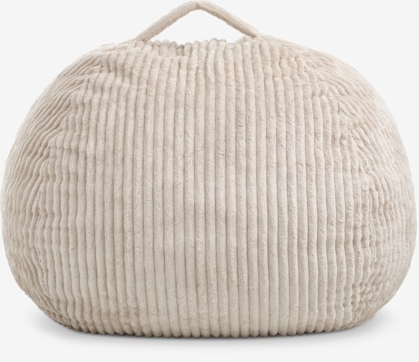 Sitzsack FOULUM 109x64x109 beige Cordstoff