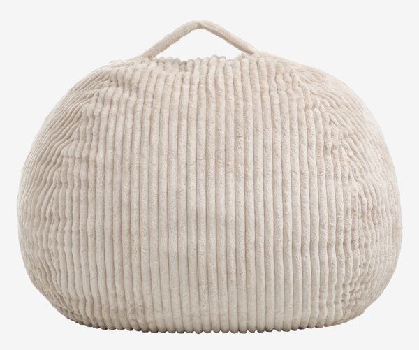 Sitzsack FOULUM 109x64x109 beige Cordstoff