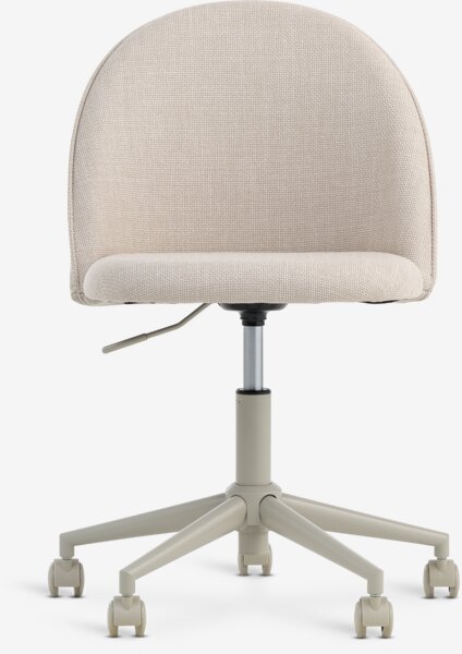 Desk chair KOKKEDAL beige fabric/beige