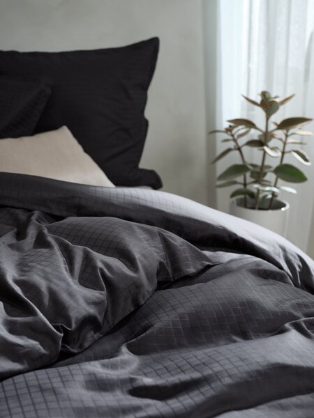 Påslakanset INGEBORG Satin 150x210 antracit
